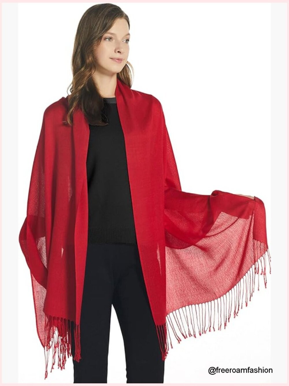 Silky Soft Pashmina Shawl Wrap Stole for Evening Wedding